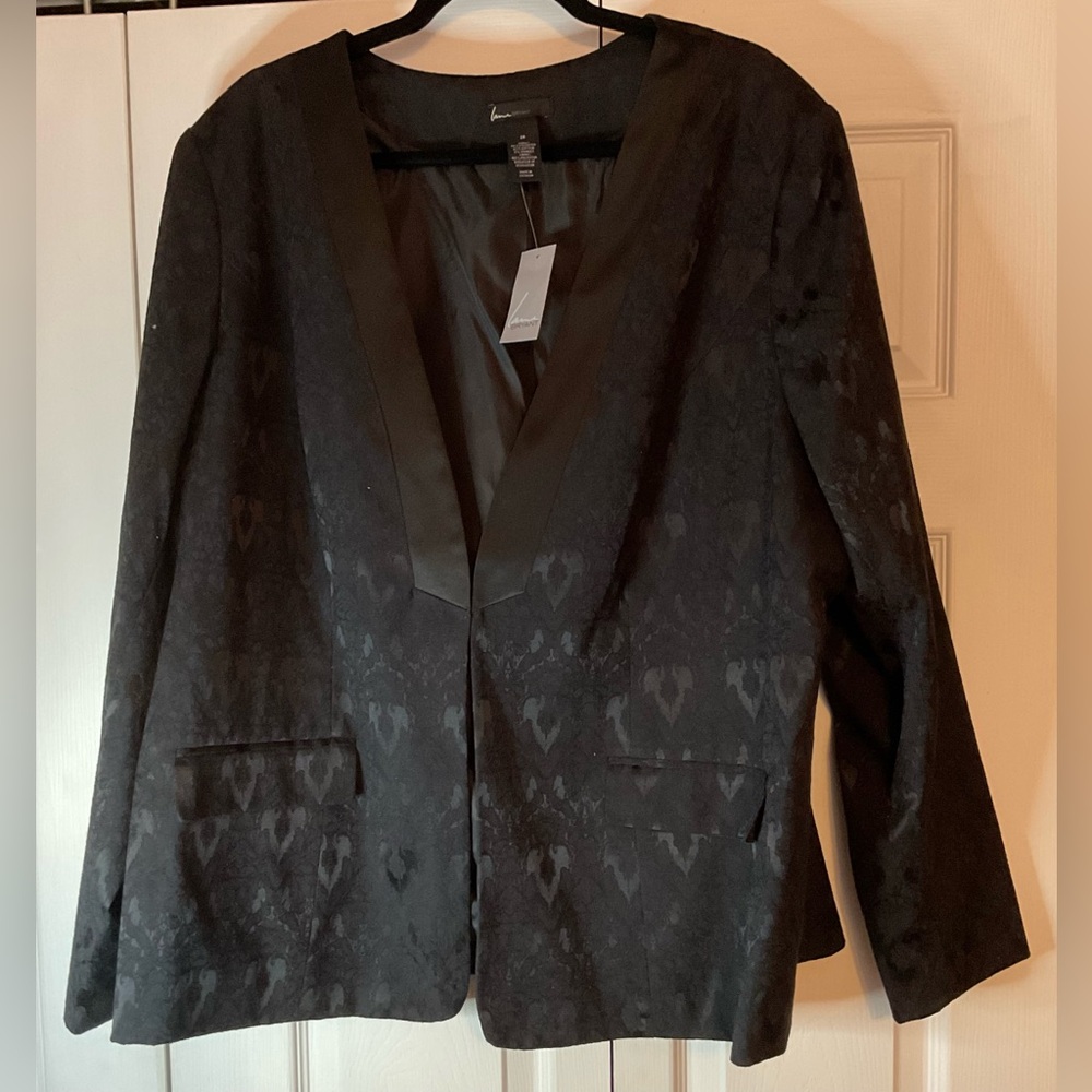 Lane Bryant Black Blazer New Size 28 $100